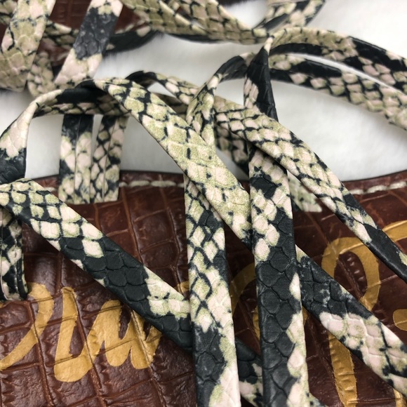 Sam Edelman Snake Skin Sandals - Picture 6 of 7